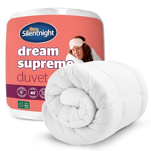 Silentnight Dream Supreme 10.5 Tog Single Duvet - Cloud-Like Comfort for All Year Round - Generous Filled for Sink-In Relax Feel - Soft Touch Hypoallergenic Covers - Machine Washable Single Quilt