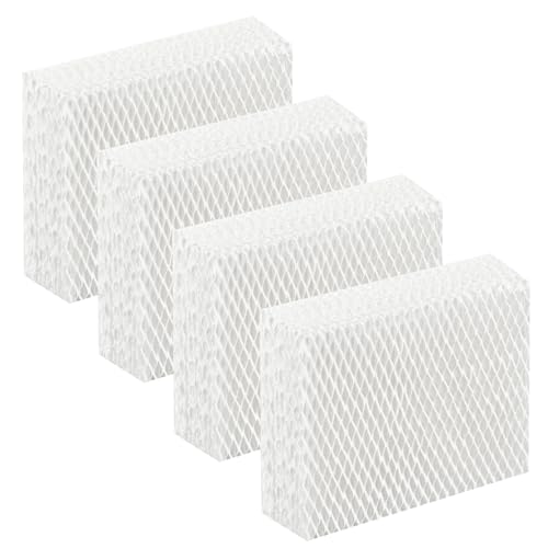 SUNRRA 4-Pack HDC12 Replacement Wicking Humidifier Filter Super Wick Compatible with AIRCARE Essick Air EA1407 HD1305 HD1405 HD1406 HD1407 HD1409 Kenmore 15420 29614 High Moisture Output
