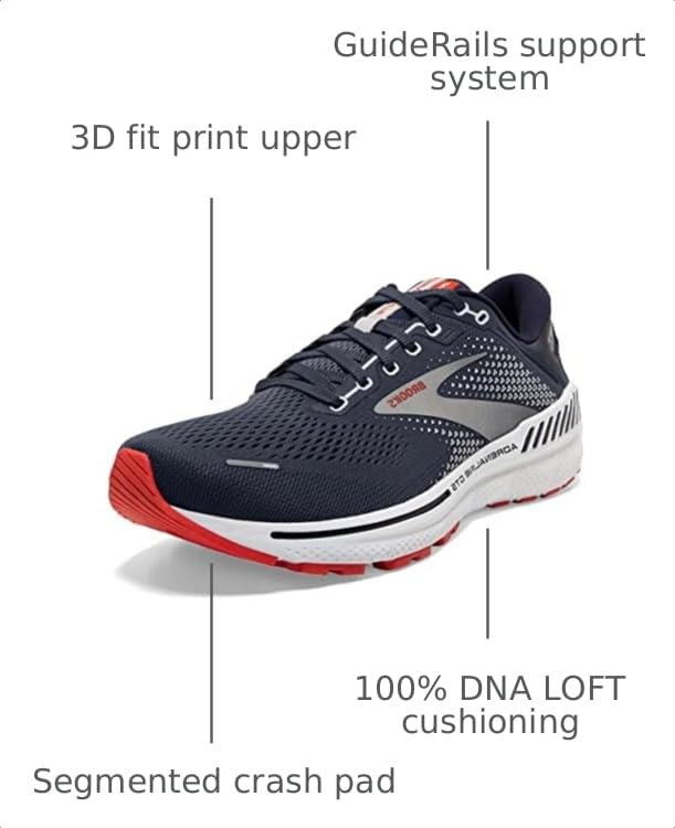 Image of Brooks Men's Adrenaline GTS 22 Supportive Running Shoe