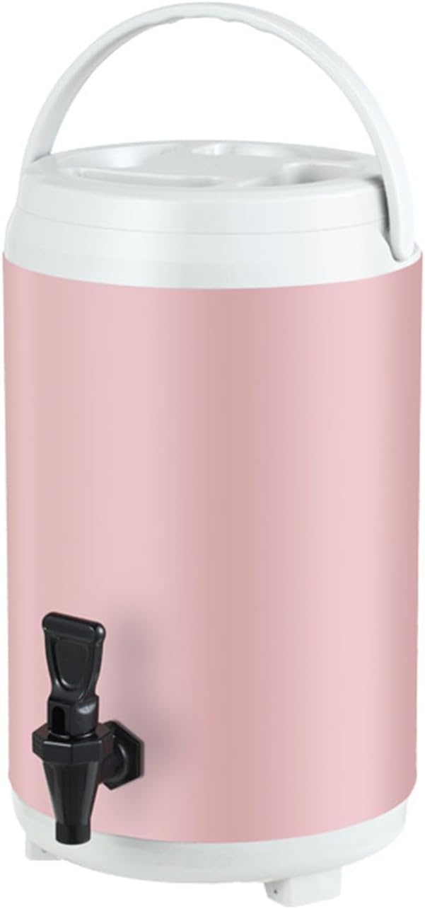 Dispenser per Bevande Coibentato in Acciaio Inossidabile con Rubinetto, Dispenser per Bevande Termiche Calde e Fredde Coibentate, per Caffè, Tè, Acqua, Latte, Succo di Frutta, Bianco, 12L (Colore :