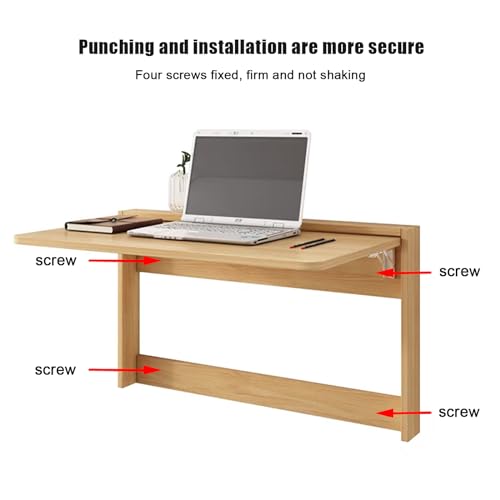Table de cuisine en bois à abattants suspendue et robuste pour studio - 4