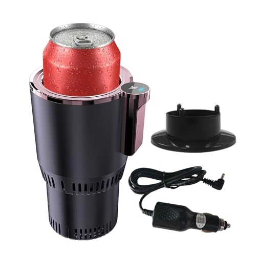 Smart Car Heater & Colder Cups,Temperature Control Cup,Car Cup Holder|Quick Thermal Heating Cups|Car Refrigerator Quick Cooling Cups|Suitable for Most Cars (Purple)