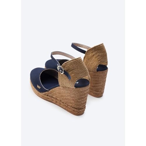 VISCATA Satuna Women's Sandals Espadrille Canvas Buckle Wedges3
