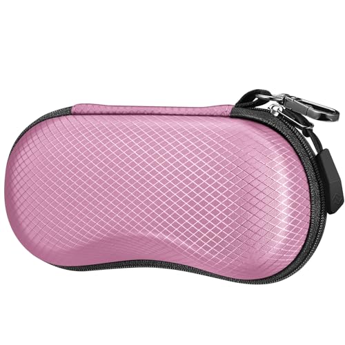 Image of FINTIE Sunglasses Case, Hard EVA Shell Shockproof Sport Glasses Case with Metal Carabiner Travel Zipper Eyeglasses Holder