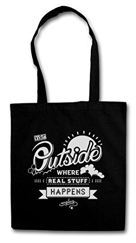 Urban Backwoods Visit Outside Nerd Bolsas de la compra reutilizables