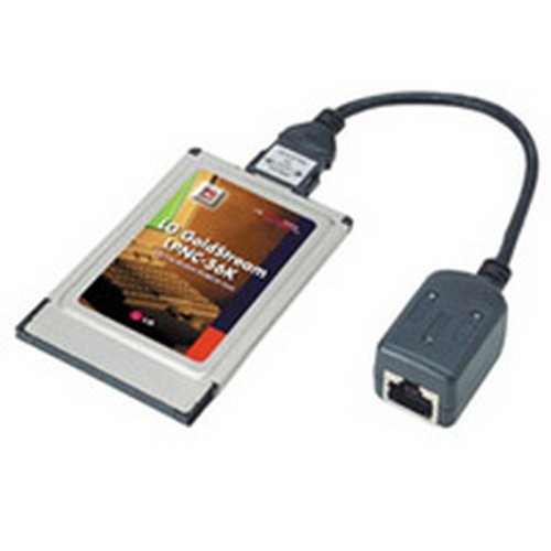 LG PCMCIA Modem + taerjeta LAN (10/100 Mbps)