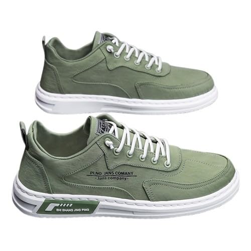Comfy Men's Low Top Canvas Sneakers with Elastic Shoelace, Non-Slip Outsole for Outdoor Walking and Jogging - Spring, Summer, and Autumn
