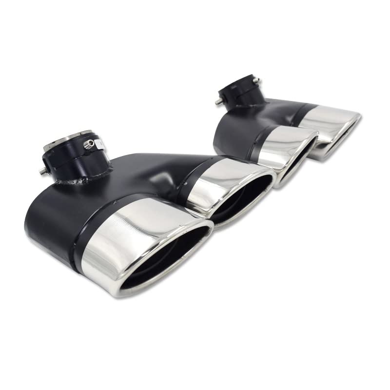 Puntas de escape para Mercedes Benz W220 S350 S320 S500 en acero inoxidable, un par de silenciadores 4