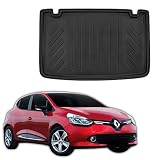 SCOUTT Vasca Bagagliaio per Renault Clio 4 3/5-Porte 2012-2019, in TPE su Misura, Proteggi Baule con Bordo Alto 4 cm, Antiscivolo, Inodore