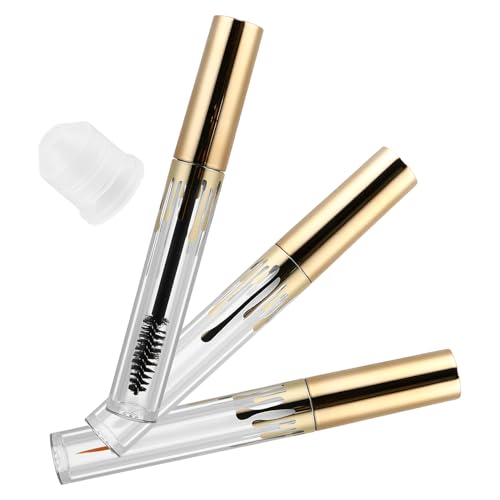 Sewroro Set de 3 Envases Cosméticos Transparentes Vacíos para Tubo de Rímel Envase de Brillo Labial y Tubo de Delineador de Ojos Capacidad 4Ml Ligero y Portátil para Maquillaje y Viaje