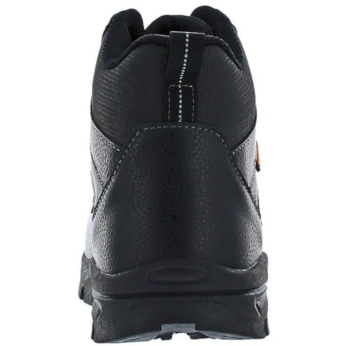 Weatherproof Vintage Mens Jasper Faux Leather Hiking Boots Black 12 Medium (D)2