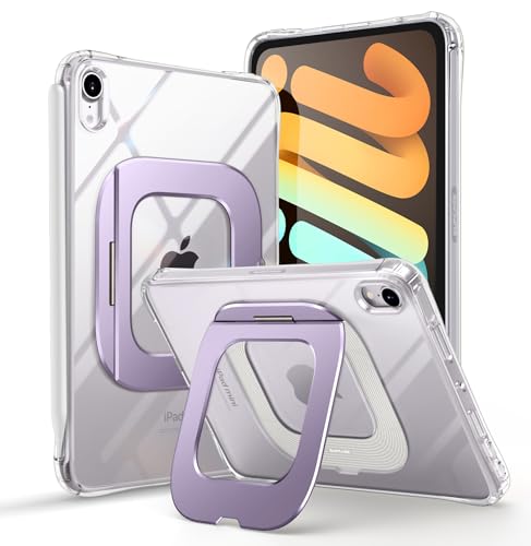 SUPCASE for iPad Mini 7 A17 Pro 2024 Case with Stand (Unicorn Beetle Prism), [Anti-Scratch] [Support Apple Pencil Charging] Slim Protective Clear Cover for iPad Mini 7th/6th Generation 8.3 Inch,Purple
