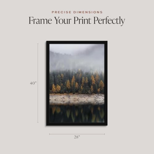 Image of Americanflat 28x40 Poster Frame - Engineered Wood - Black