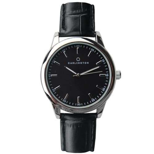 Image of Carlington Aristocrat Series Analog Watches for Men with Premium Leather Strap - CT 1077