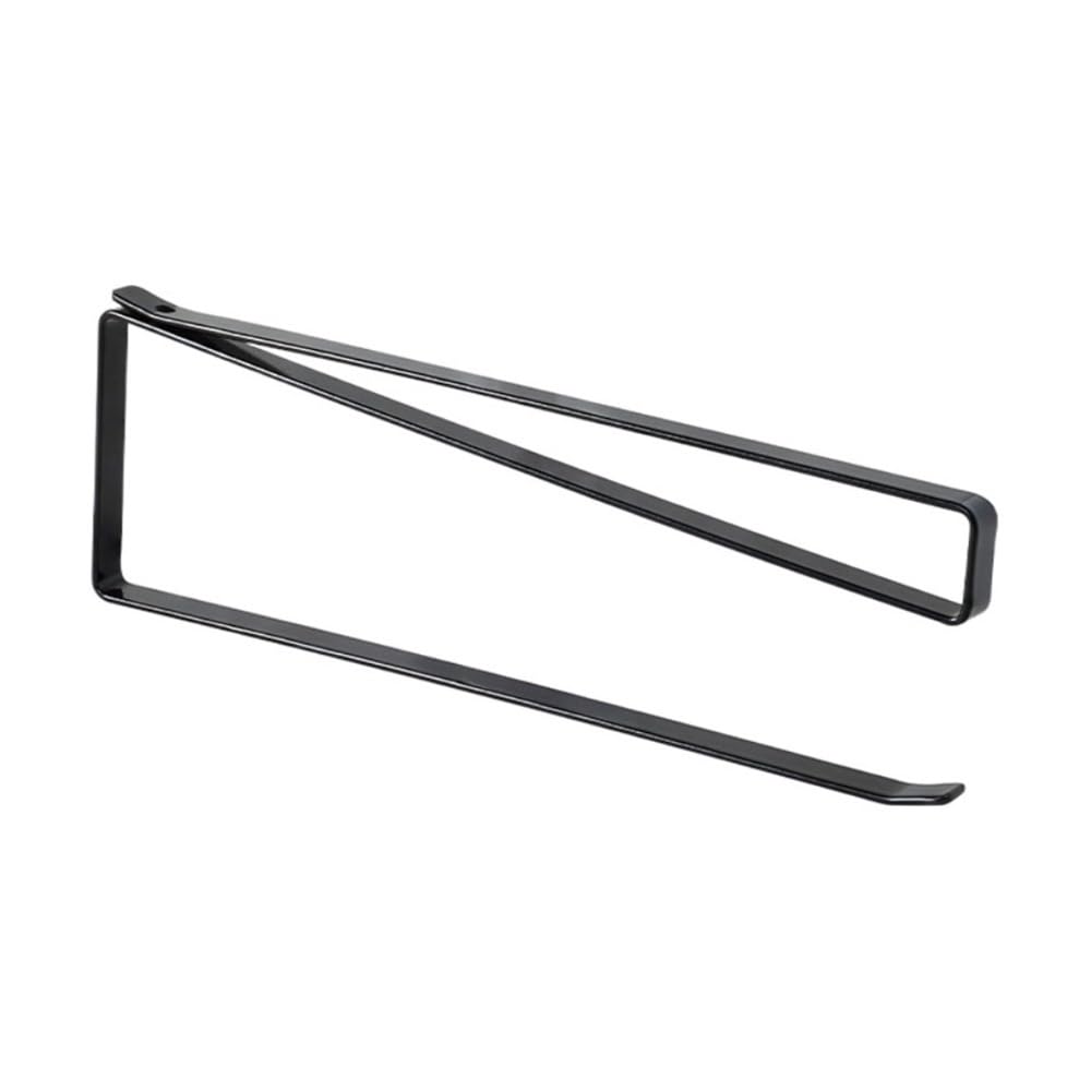 PaperTowel Holder, Iron Wall-Mounted Paper Towel Holder, No Punch Cling Film Organizer(Black)