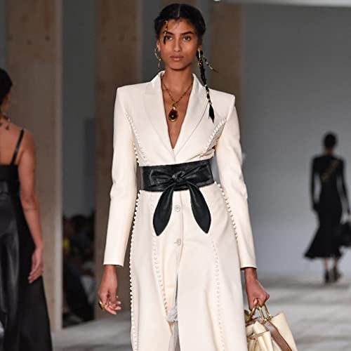 Glamorstar Wrap Belts for Women Dresses Wide Leather Cinch Tie Knot Waist Belts2