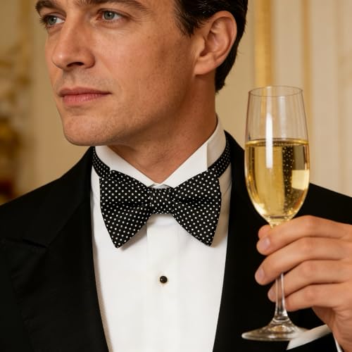 Image of 100% Silk Mens Bowtie Self Tie Bow Tie Bowtie Tuxedo Wedding Solid Color Formal Bow Ties for Man Many Colors