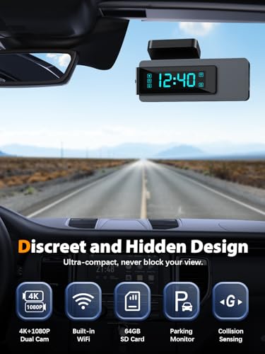 Arifayz Q4 Dash Cam Front And Rear 4K+1080P, Free 64Gb Card, Built-In Wifi, Dash Camera thumb #4