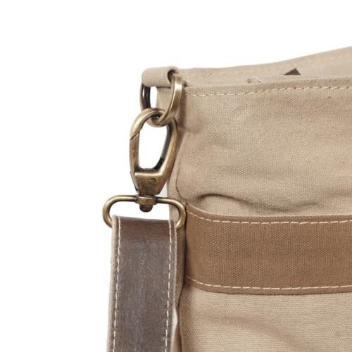 Image of 3B SHOUZO Messenger and Shoulder Bag - Upcycled Vintage Canvas & Leather
