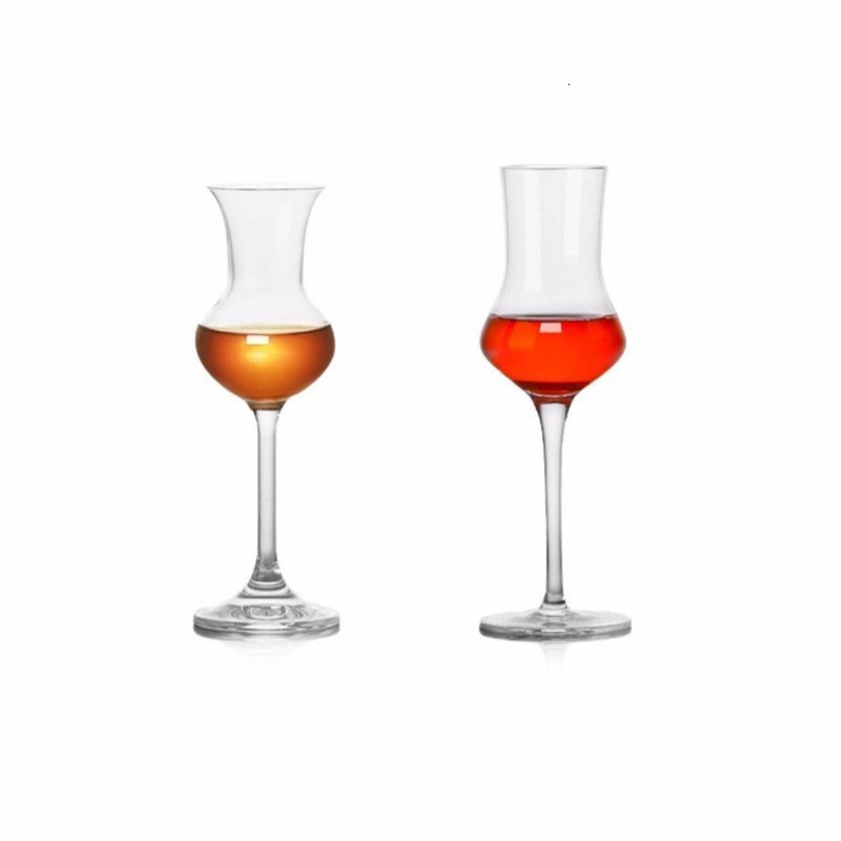 Crystal Tulip Bud Copita - Copa para vino brandy ron, licor, whisky, copa para boda, champán, diseño elegante
