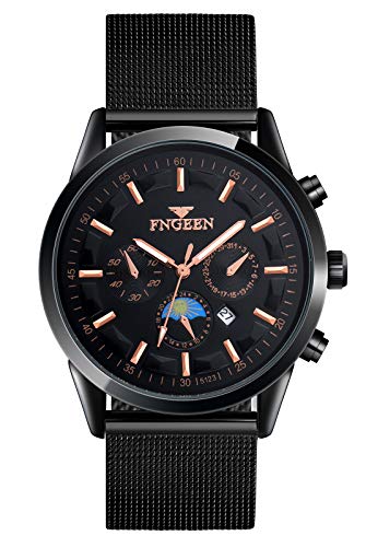 SUPBRO Relojes Hombre Analógico Cuarzo Impermeable Deporte Watch Business Casual Fecha