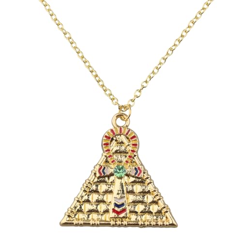 Bijoux Anime Cosplay Cadeau collier pyramide du millénium et œil de faucon