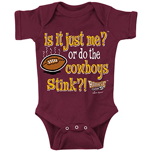 Image of is It Just Me? (Anti-Dallas) Baby Apparel for Washington Football Fans (NB-7T) (Maroon Onesie, 12 Months)
