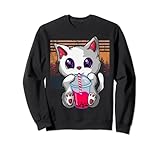 Photo Gallery kawaii boba tea cat, giapponese neko bubble tea anime divertente felpa Photo Gallery kawaii boba tea cat, giapponese neko bubble tea anime divertente felpa