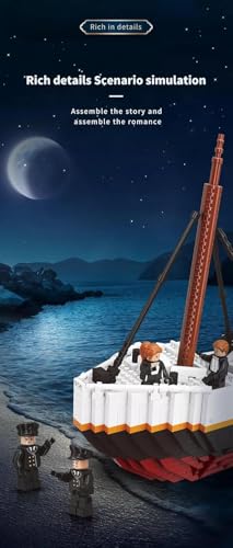 Image of Technic Titanic Luxury Cruise Ship Building Blocks Bricks DIY Assemble Educational Toys Construction Set 97041 (2980 pcs)