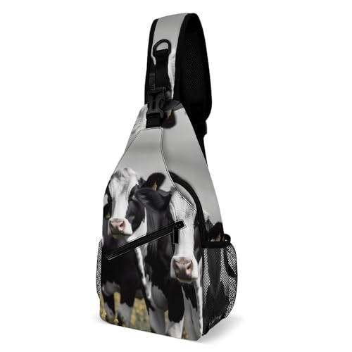 Mochila tipo sling blanca para senderismo y uso casual