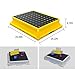 Leak-Proof Industrial Nestable Oil Drums Tray, Anti-Slip Polyethylene Spill Pallet for Garage Storage, Detachable with Drain - 5 Pack, 20.9
