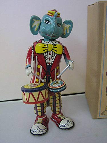 Elephant Drummer 象のドラマー レトロ金属製 ブリキ　おもちゃ Elephant Drummer 象のドラマー レトロ金属製 ブリキ おもちゃ