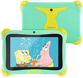 Tokecy Kids Tablet 8 Inch Quad-Core Android Tablet for Kids 1280 x 800 IPS HD Display iWawa Pre-Installed WIFI Toddler Tablet 2GB RAM 16GB ROM Parental Controls Learning Tablet