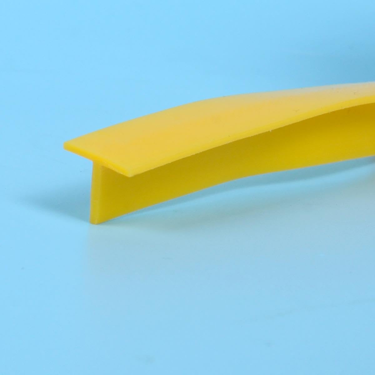 T Forme Bande De Caoutchouc De Silicone Barre D'étanchéité Porte Fenêtre Machine Joints Solaires Étanche Résistant À La Chaleur Translucide Bleu Jaune-40x20mm,T,10M