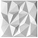 Produktbild Deccart 3D Wandpaneele Wandverkleidung 50x50cm | Deckenpaneele Polystyrol | Brylant weiß | 8m² | 32 Stück