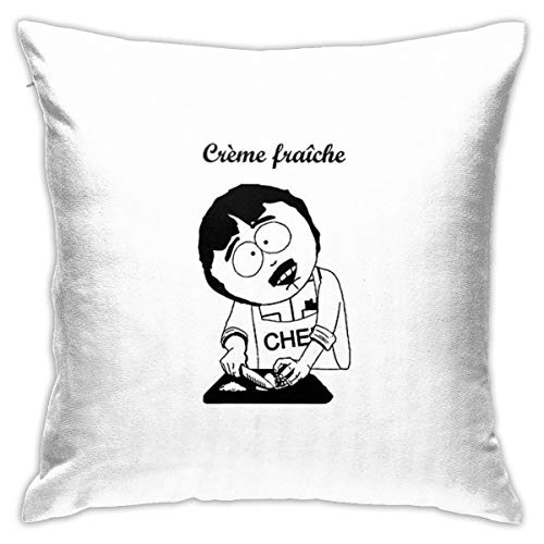 YINGDA Creme Fraiche South Park - Funda de cojín decorativa para sofá o dormitorio, 18 x 18 pulgadas