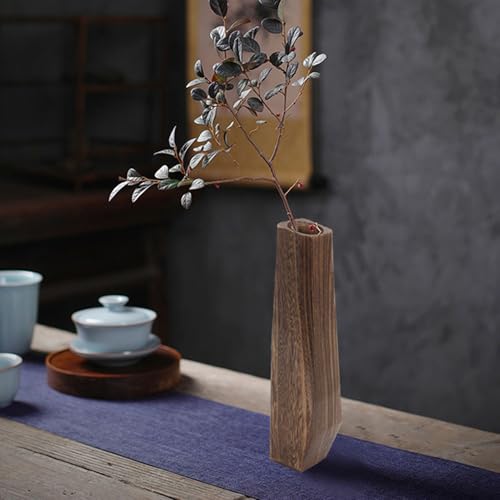 Vase rustique en bois deco salon chambre et terrasse couverte - 4