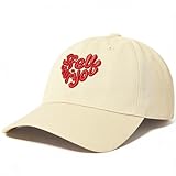 Jeasona Baseball Cap for Women Men - I Fell for You Embroidered Dad Hat with Adjustable Strap, Perfect for Valentine's Day/Casual Wear, Beige