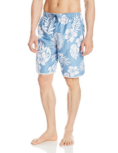 Burnside Men's Newport Elastic Waist Swim Trunk