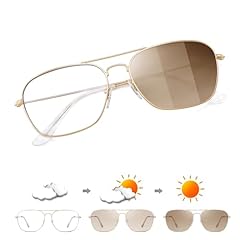 Gold Frame / Clear Into Brown Lens