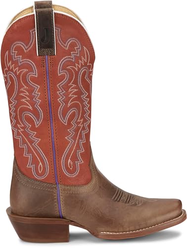 Justin Women's Breaking News 13" Medium Square Toe Western Boot2