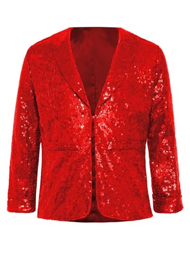 Catálogo para Comprar On-line Chaquetas de traje y americanas para Niño disponible en línea para comprar. 48 Aislor Chaqueta Fiesta de Lentejuelas Brillantes para Niños Chaqueta de Traje Blazer Vestir Esmoquin Chaqueta de Disfraz Cosplay Navidad Carnaval 5-16 Años Rojo 11-12 años