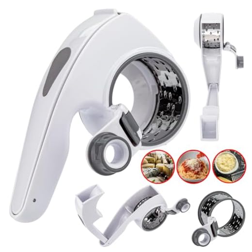 Ralador Reforçado Manual Manivela Lâmina 100% Inox Fino Grosso Queijo Chocolate Legumes