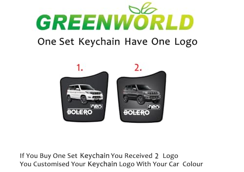 Image of Greenworld Scratch proof Fob Key Heavy Duty Keychain Compatible With New Mahin-dra Scorpio /bolero /xuv700 /xuv300 /3xo with new mahin-dra logo