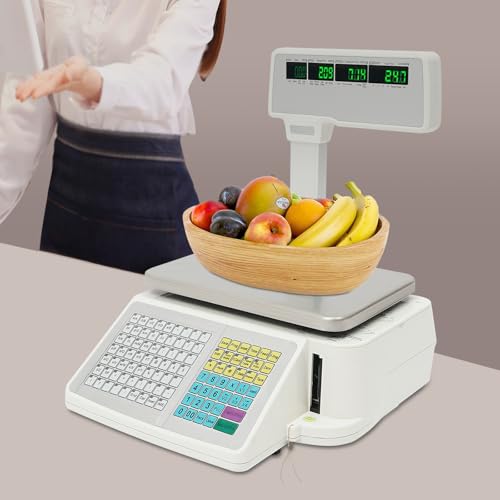 Báscula electrónica con impresora y precisión 0.02 lb miniatura 2
