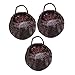 PRETYZOOM 3pcs Woven Handmade Baskets The Fence Liuten Hanging
