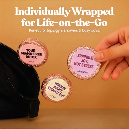 MESMOS 6 Assorted Shower Steamers Aromatherapy, Self Care Gifts for Women, Stress Relief Relaxation Spa Gifts, Spa Day Essentials Accessories, Self Care Set, Aromatherapy Shower Steamer for Women