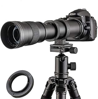 JINTU 420-800mm f/ 8.3-F16 Manual Telephoto Camera Zoom Lens for Canon EOS DSLR Cameras 4000D 90D 60D, 70D 77D, 70D,80D, 850D 650D, 750D, 7D, T7i, T7s, T7, T6s, T6i, T6, T5i, T5, SL2 SL1 Digital