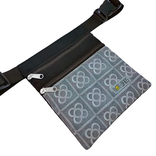 Riñonera Plana Mujer Antirrobo - Diseño Flor de Barcelona Panot -...