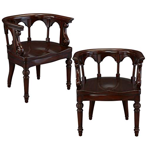 Design Toscano Prince Regent Captain's Chair: Set of 2, 30